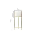 Nordic gold iron stand with white ceramic succulent pot in a modern minimalist style - Short Version / Gold - Short Pot