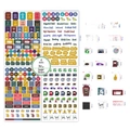 Financial planning sticker set with 261 pieces for budget tracking and journaling - 4 Sheets Gold Foil Budget Stickers