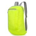 Faltbarer neongelber Outdoor-Rucksack aus leichtem, wasserdichtem Nylongewebe - Grün