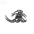 Gothic black metal spider hair claw clip with a glossy finish for Halloween hair styling - 4# Black Large Spider 11cm