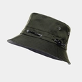 Detail of army green sun hat featuring metal eyelets and adjustable SPORT drawstring - M (56-58cm) / Army Green