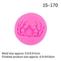 Stampo in silicone rosa con forma di granchio per dolci di Halloween e fai da te - Ragno / Rosa