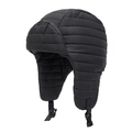 Colbacco trapuntato nero con paraorecchie e fibbia per il massimo calore invernale - L(58-60cm) / Nero