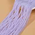Faceted matte lavender spacer beads for DIY bracelet and jewelry making projects - Matte Purple