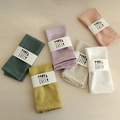 Linen and cotton waffle kitchen towels in Morandi colors for Nordic dining decor - Tea Towel 6-Piece Set / 40*40cm