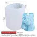 Pegasus animal cylinder silicone mold for DIY candles and aromatherapy plaster ornaments - Pegasus Cylinder