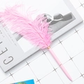 Chic pink dreamcatcher feather ballpoint pen with gold accents for student gifts - Pink (Pink Feather)