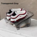 Zapatero de doble capa en gris transparente con textura antideslizante de ondas de agua - Gris ahumado