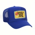 Gorra trucker azul con estampado floral Have a Nice Day y malla transpirable - Talla única / Azul Real