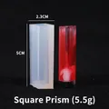 Stampo in silicone a colonna a rombo per ciondolo in resina fai-da-te con campione rosso - Colonna rombica