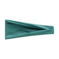 Bandeau de yoga vert élastique en coton doux pour l'absorption de la sueur pendant le sport - Bleu Cyan