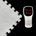 Plush foam puzzle floor mat in white with low HCHO and TVOC safety testing result - White
