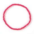 Bracelet fait main en perles rose vif au style minimaliste pour un port quotidien - Rose rosé