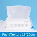 Thick pearl textured disposable face towel, 50 sheets, 15x20cm for sensitive skin care - Small Bag 15x20cm Pearl Texture