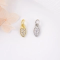 Pendentifs fraises exquis en or et argent avec zircons pour la création de bijoux DIY - Forme de fraise / Couleurs Mélangées Aléatoires