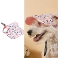 Pink pet baseball cap with blue cat print and adjustable strap for dogs - S(Circumference 31cm) / Pink Little Rabbit