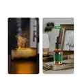 Black 3D flame diffuser set with 10ml fresh scented essential oil for home ambiance - DQ709A Mini Version / With 10ml Fresh Essential Oil / Black