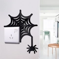 3D acrylic spider and web wall stickers for Halloween home and switch decoration - Simple Spider Web(JM1099)