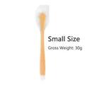 Translucent white silicone spatula with orange core and seamless small size design - Semi-Transparent Small Spatula / Yellow