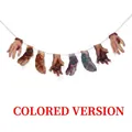 Halloween horror garland featuring severed limb props for spooky indoor wall decoration - Hands and Feet Style Garland