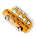 Cute yellow school bus hair claw clip with Back to School Bus text in durable acrylic - Yellow School Bus
