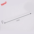 Reusable 17cm Tritan straw with 0.8cm diameter for stainless steel water tumblers - Transparent Flat Straw / 0.8*17cm