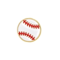 Niedliche Baseball-Emaille-Anstecknadel mit roten Nähten für Sportbegeisterte Accessoire - Baseball
