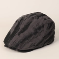 Détails d'une casquette plate vintage tie-dye avec bords usés et texture délavée - M(56-58cm) / Gris
