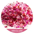 Set de cuentas de vidrio y canutillos Miyuki rosa mixto para bisutería DIY - Estilo de Formas Mixtas (Mix3114) / 10g aprox. 500 cuentas / Serie Rosa