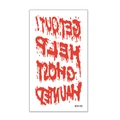 Halloween bloody text temporary tattoos featuring Help and Ghost dripping font stickers - 60*105mm / Dripping Blood Words Combo Style(BW-05)