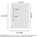 Tabella delle dimensioni dei fogli interni trasparenti A5 per album fotografici - Pagine Interne A5 Griglia Singola (10 Fogli/Confezione)