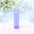Tube de baume à lèvres vide de 5g en plastique violet avec base rotative cylindrique - Violet