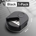 Single black R4 corner rounder punch, 55x62x25mm compact size for paper cards - 1 Piece / Black