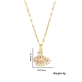 Elegant gold titanium swan necklace with crystal pendant, dimensions 19.5mm by 18.5mm - 8982 Golden Swan