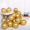 Metallic gold 10-inch latex balloons for birthday party decor and wedding celebration - Metallic Gold