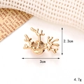 Golden branch antler earrings 3cm x 2.3cm with metallic luster for jewelry DIY - C246 30*23 Gold Coral Shape