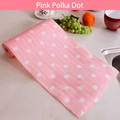 Tappetino per cassetti rosa impermeabile a pois bianchi per protezione mobili cucina - Piccolo / Rosa con Puntini Bianchi