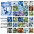Japanisches DreamCore Stickerbuch mit 30 vorgestanzten Blättern in Stern- und Glanzoptik - Blau (Deine Erinnerung)