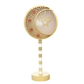 Goldenes Mond und Stern LED-Nachtlicht-Holzdekor für Ramadan festliche Tischdekoration - Gold Stil B / Gold