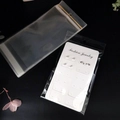 Detail view of 12-pair jewelry display cards and PE bags with Fashion Jewelry text - 9*19 Bag (Without Card & Earrings)