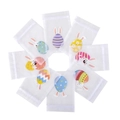 Easter organza favor bags with colorful bunny and egg stickers for party treats - Easter Organza Bag / 10*15cm