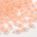 Translucent pink acrylic cylinder beads for DIY jewelry making and handmade bracelets - Flesh Frosted Cylindrical (50pcs)