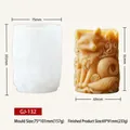 DIY silicone mold for 3D fox relief scented candles and handmade soap crafts - GJ-132 Fox Relief Mold