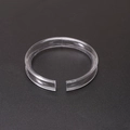 Transparent silicone ring size adjuster for bead display tray jewelry photography - Acrylic / Acrylic Open Ring (5.7cm) 5pcs