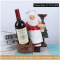 Santa Claus resin wine bottle holder figurine with dimensions 21x14x31.5cm for holiday decor - Santa Claus Wine Rack