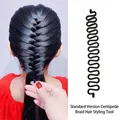 Standard Haarflechtwerkzeug für elegante Fischgrätenzöpfe und Flechtfrisuren - Schwarz Standard Zentimeter Zopf Werkzeug