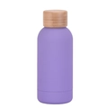 Minimalist 350ml lavender purple stainless steel bottle with bamboo lid and matte finish - 350ml / Taro Purple