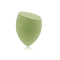 Spugnetta trucco a goccia verde chiaro con taglio obliquo per applicazione precisa del make-up - Forma a Oliva Smussata / Verde Matcha