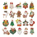 Assorted Christmas alloy oil drop pendants including Santa and Reindeer for DIY jewelry - New Mixed 20 Enamel KC Gold Christmas Charms-1 Each-31.3g-SN972