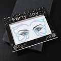Self-adhesive butterfly face rhinestones in iridescent AB finish for eye makeup decoration - HF-109 Blue